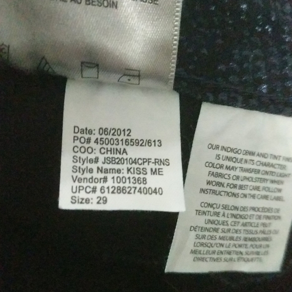 JESSICA Simpson Kiss Me Jegging Blue Snake Print - Size 29 - 30" Inseam - Picture 7 of 9